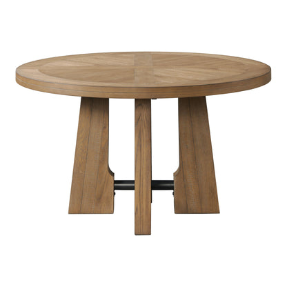 Landmark - Round Dining Table - Weathered Oak