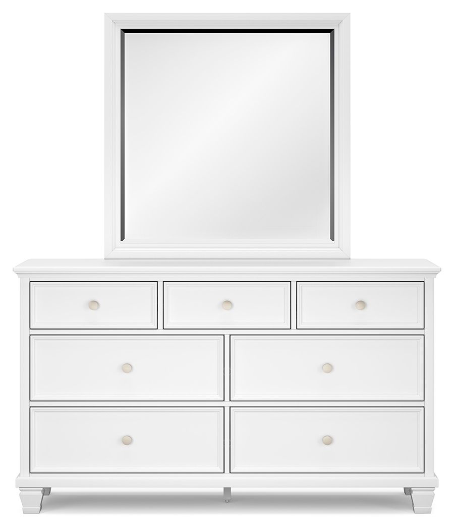 Fortman - Dresser And Mirror - White