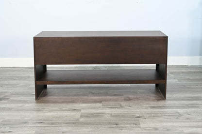 Sofa Table With Sliding Door - Coffee Bean