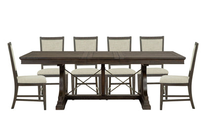 Westley Falls - Extendable Trestle Dining Table Set