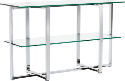 Amalfi - Glass Shelf Sideboard - Chrome