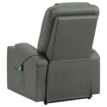 Macklin - Power Lift Massage Recliner With Heat And Dual Cupholders