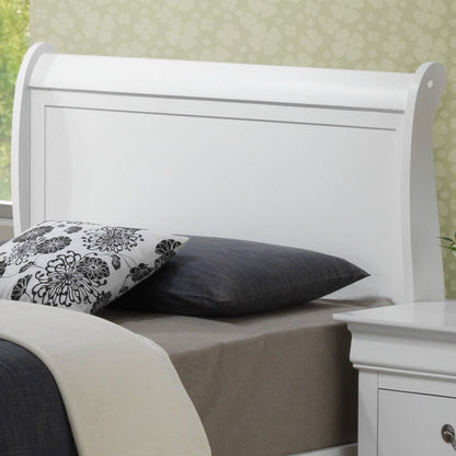 Upholstered Panel Sleigh Bed Design