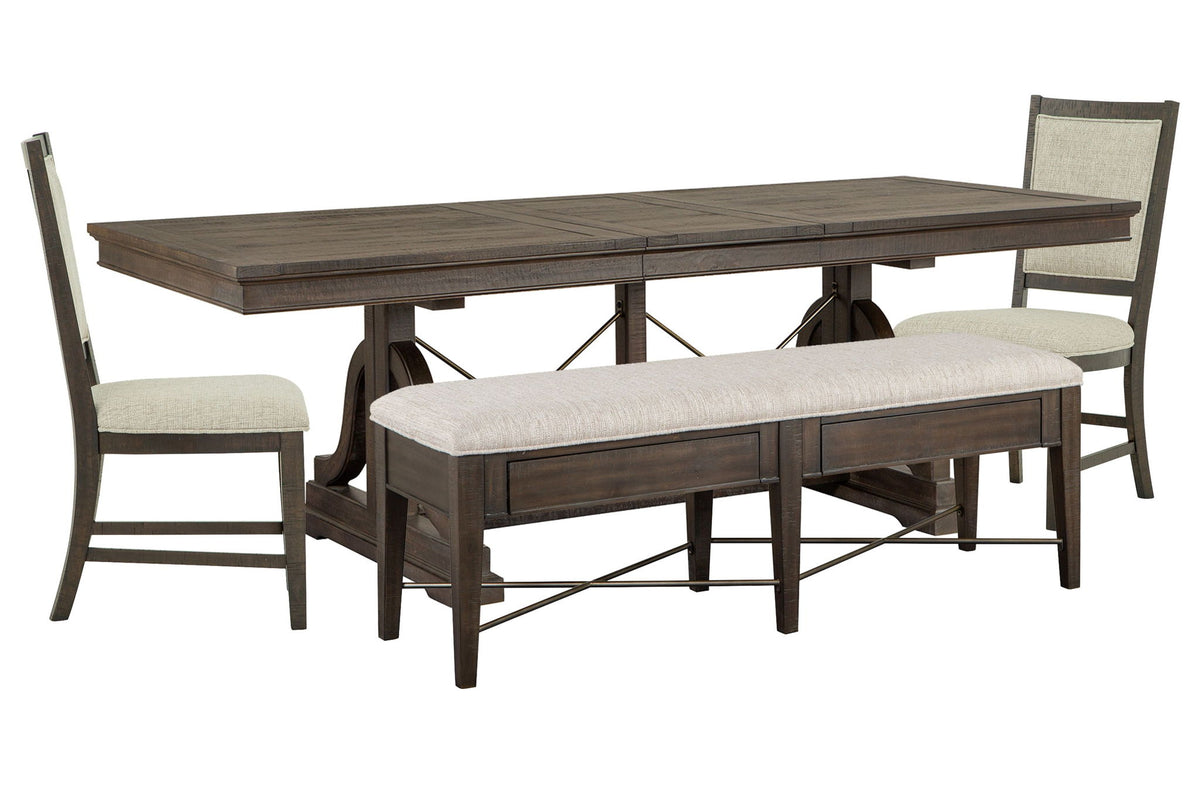 Westley Falls - Extendable Trestle Dining Table Set
