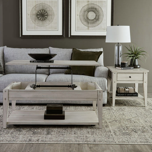 Lake House - Optional 3 Piece Set - Weathered White