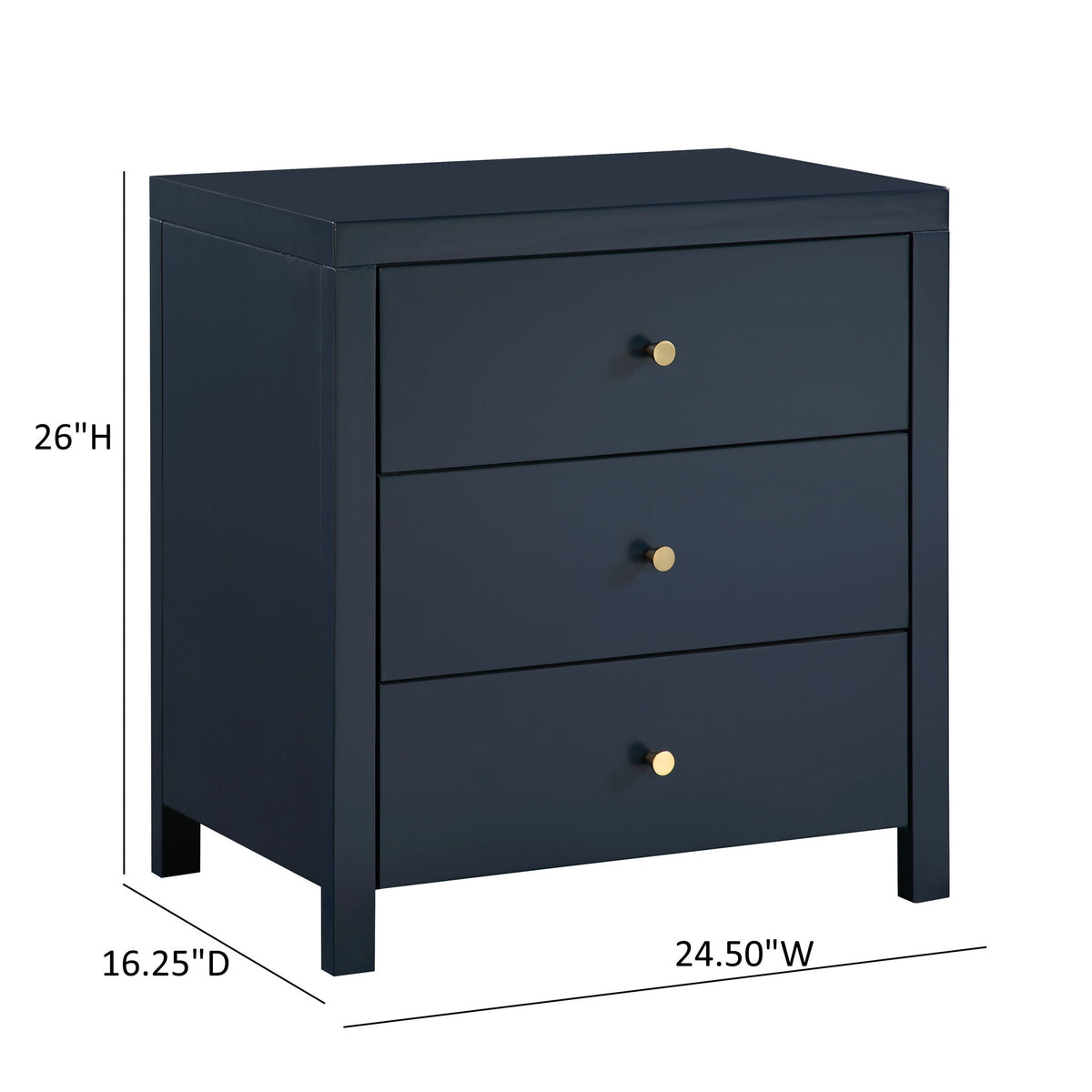 Nevarre - 3 Drawer Nightstand