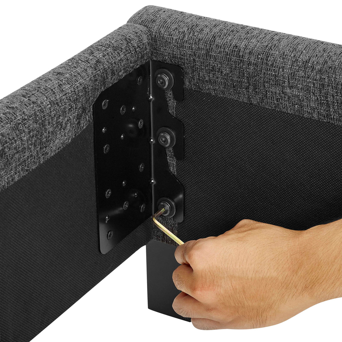 Bridger - Upholstered Squares Panel Bed