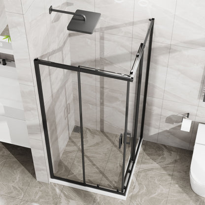Square Corner Shower Enclosure, Adjustable Frame
