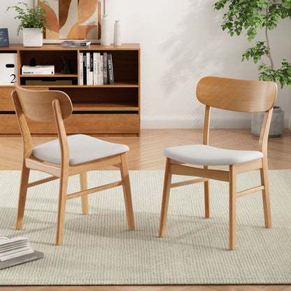 Dining Chairs With Cushioned Seat (Set of 2)