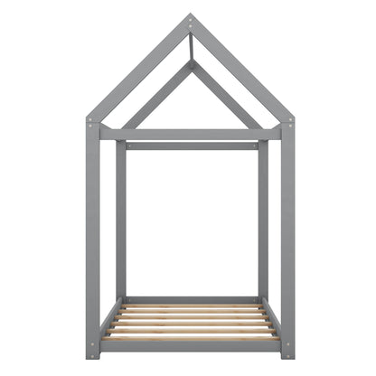 Wooden House Shaped Bed