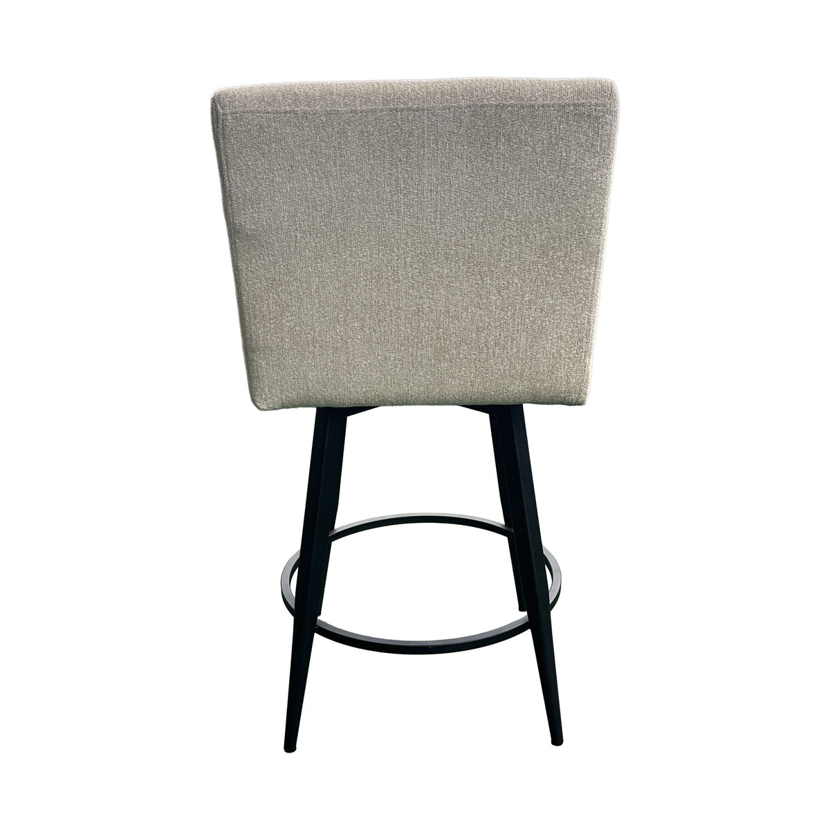Metal Base Barstools - Barstool With Parsons Seat - Champagne