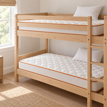 6" Medium Feel Comfort Foam Mattress With Textured Quilted Cover - White - Twin