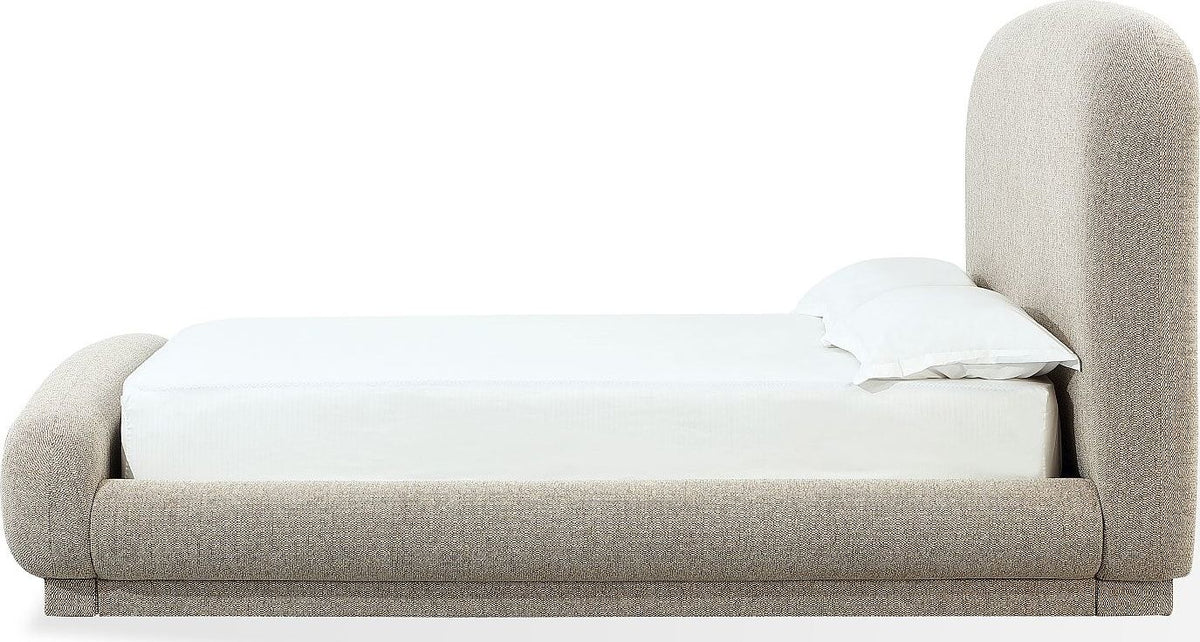 Tirimbina - Chenille Upholstered Platform Bed