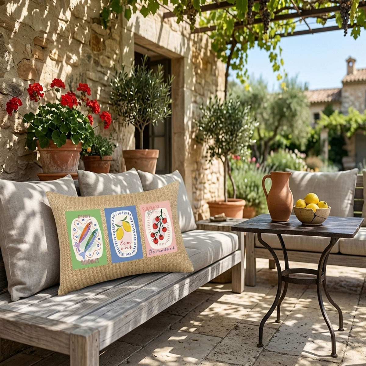 Outdoor Lumbar Pillow - Multi