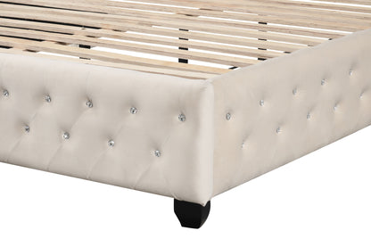 Sophia - Crystal Tufted Upholstered Bed