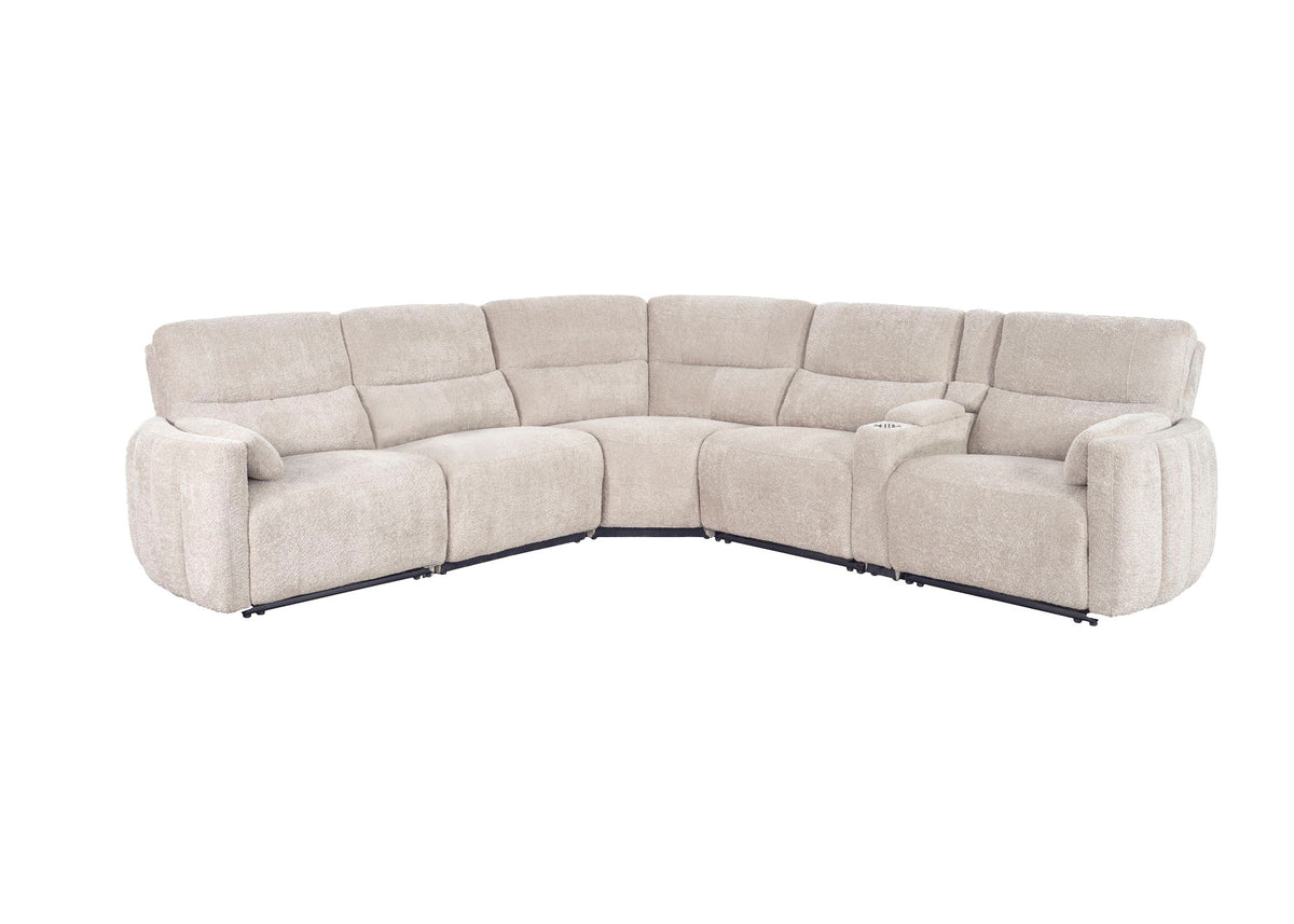 Modesto - Modular Power Reclining Sectional With Power Adjustable Headrests
