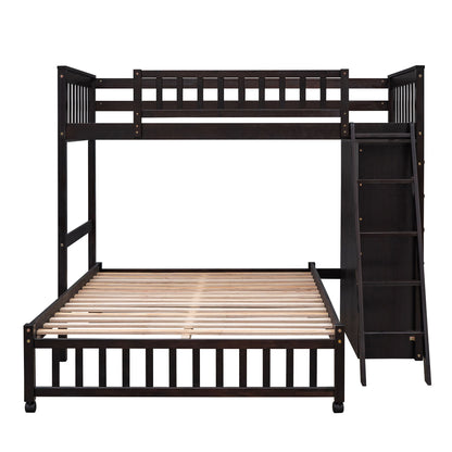 Bunk Bed With 6 Drawers And Flexible Shelves, Bottom Bed With Wheels