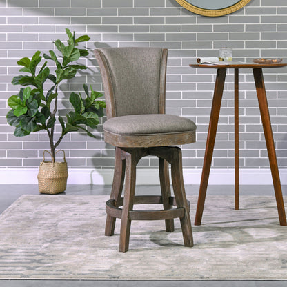 Henry - Armless Swivel Counter Height Bar Stool