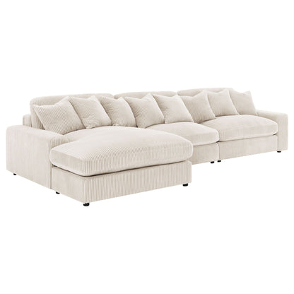 Cassidy - Upholstered Sectional Sofa With Reversible Cushions