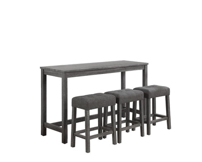 Oriana - 4 Piece Counter Height Pub Table Set With Tufted Stools