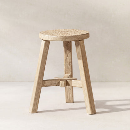 Linden - Round Stool - Light Brown