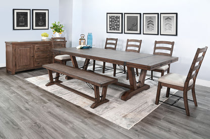 Doe Valley - Yellowstone Dining Table With Extensions With Folding Leaves - Buckskin